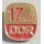 Jahrestage der DDR 1932, 17 Jahre 1966, Aluminium goldfarben, lackiert, Broschierung
