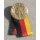 Anniversaries of the GDR 1920b, 9 Years 1958, Iron gold coloured, glued double Ribbon, Brooch Back