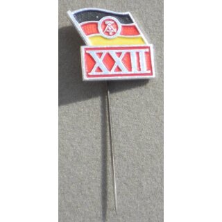 Anniversaries of the GDR 1941, 22 Years 1971, Aluminium painted, various Pins