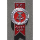 Jahrestage der DDR 1939, 21 Jahre 1970, Aluminium lackiert