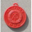 Anniversaries of the GDR 1928, 14 Years, red Plastic