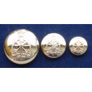 Army Apprentices School Knöpfe Aluminium, QEC, 24L -...