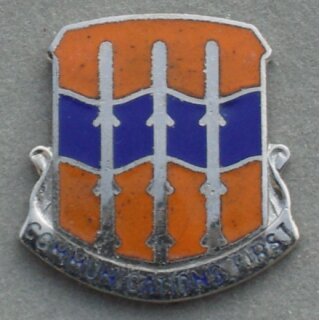 16th Signal Battalion  DUI Broochback
