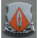 501st Signal Battalion DUI Silber, Emaille rissig