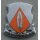 501st Signal Battalion DUI Silber, Emaille rissig