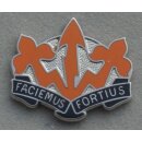 509th Signal Battalion DUI mit Broschierung