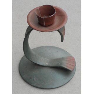 Nachkriegs-Kerzenleuchter, Notfertigung Typ1, Standard-Variante, oliv/braun