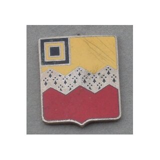 80th Field Artillery  DUI silver, Enamel slightly cracked in yellow field