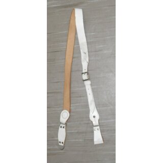 Shoulder Strap, white Leather