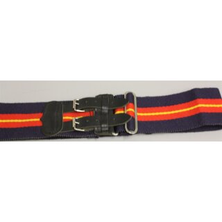The Royal Anglian Regiment Stablebelt Mit Lederriemen, ca.100cm, gebraucht, pink