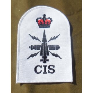 Electronic Warfare Ratings Badge White, 1 Crown, large, Chief Petty Officer