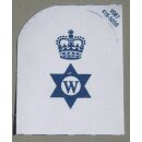 Writer Ratings Badge Blau, 1 Krone, groß