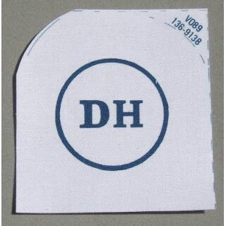 Dental Hygienist Ratings Badge Blau, 2 Sterne, klein