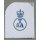 Ratings Badge White, 1 Crown, 1 Star, small