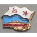 Abzeichen für Große Fahrt, Überwasser M61 Schiff silber, Schraubscheibe