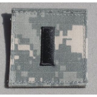 1st Lieutenant  Rank Insignia, new Style Rank Slide for Gore Tex Jacket in Multicam