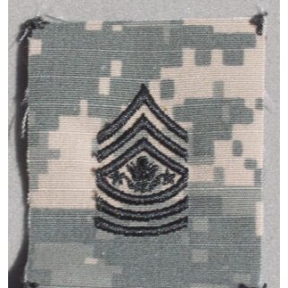 Sergeant Major of the Army  Rank Insignia, new Style Rank Insignia Muticam, ready to use with Velcro
