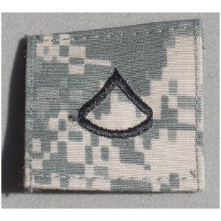 Private 1st Class  Rank Insignia, new Style Rank Slide for Gore Tex Jacket in AT Digital Camo