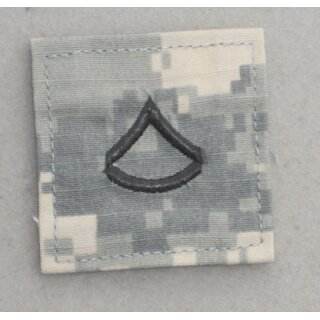 Private 1st Class Rangabzeichen, neue Art Rangabzeichen AT Digital, fertig mit Klett