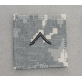 Private Rangabzeichen, neue Art Rangschlaufe f&uuml;r Gore Tex Jacke in Multicam