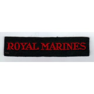 Royal Marines  Titles, Fabric handmade, curved