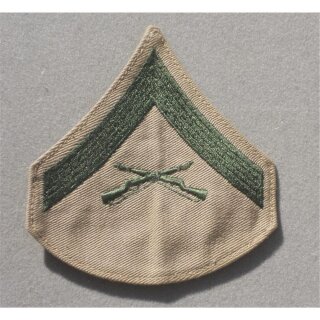 Lance Corporal USMC Dienstrang Metall, farbig, gebraucht