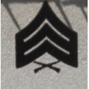 Sergeant USMC Rank Insignia Metal, subdued, new