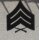 Sergeant USMC Rank Insignia Metal, subdued, new