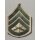 Staff Sergeant USMC Dienstrang Metall, farbig, gebraucht