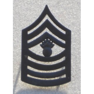 Master Gunnery Sergeant USMC Dienstrang Metall, getarnt, neu