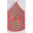 Master Gunnery Sergeant USMC Dienstrang Metall, getarnt, neu