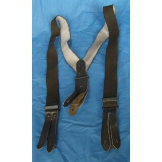 Braces, olive, old style Type2, 110cm, used, yellow
