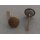 Police Buttons, from 1975 on Cap Button, Split Pins, 12mm, used