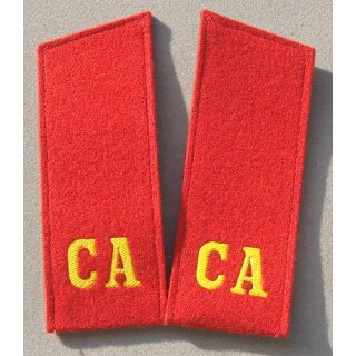 Mot Schulterklappen, rot, Mot-Sch&uuml;tzen u.andere Hohe Offiziere, Jacke, Parade