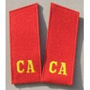 Motor Rifles Shoulder Boards, red Field Grade Officers, Shirt, white