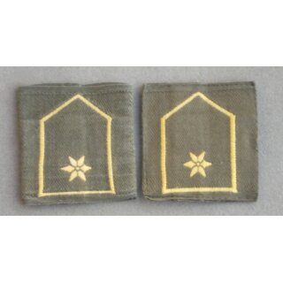 Rangschlaufen, Österreich, oliv, 1980-2002 Leutnant