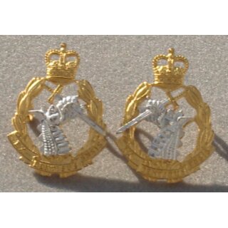 Royal Army Dental Corps Kragenabzeichen Mannschaft, WM, QVC