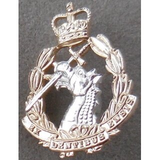 Royal Army Dental Corps Kragenabzeichen Mannschaft, Alu, QEC, single, linker Kragen