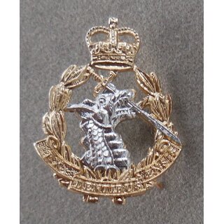 Royal Army Dental Corps Kragenabzeichen Mannschaft, Alu, QEC, single, rechter Kragen