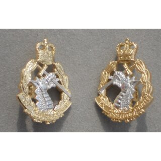 Royal Army Dental Corps Collar Badges Other Ranks, Anodised, QEC, NSN 8455-99-973-9702