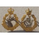 Royal Army Dental Corps Kragenabzeichen Offizier, QEC, used