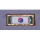 Republic of Korea Presidential Unit Citation Ribbon  Ribbon Bar Slide, USAF, USN, USMC, USCG, small Frame