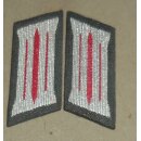 Collar Patches of the Artillery Enlisted, woven, 1965-80
