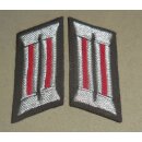 Artillerie Kragenspiegel Offizier, Maschinengestickt,...