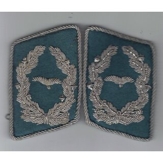 Luftstreitkräfte Kragenspiegel Offizier, Major - Oberst, Handgestickt, 1956-65