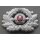 Cap Badge for Officers 2. Type, 1 Part Construction, red background missing