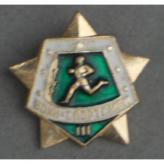 Militärsportabzeichen, M66 3. Klasse, grün, Brosche, nur bis 1978 verliehen, selten