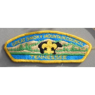 Great Smokey Mountain Council  BSA Patch fully embroidered, used