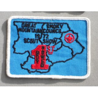Great Smokey Mountain Council Camps - Camp Pellissippi 1975  BSA Patch partially embroidered, like new