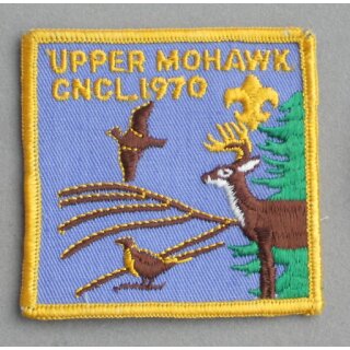 Upper Mohawk Council 1970 Abzeichen BSA Voll gestickt, neuwertig